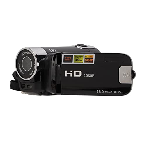4K 48MP Digital Video Camera Camcorder, 16X Digitalzoom Kamera Video Recorder 2,7 Zoll 270° drehbarer Bildschirm Videokamera für Anfänger und (Black) 4K 48MP Digital Video Camera Camcorder, 16X Digitalzoom Kamera Video Recorder 2,7 Zoll 270° drehbarer Bildschirm Videokamera für Anfänger und (Black)