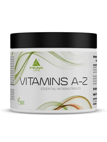 PEAK Vitamins A-Z - 180 Tabletten I 90 Portionen I Multivitamin Supplement I Grundversorgung I Mineralien I Spurenelemente I Vitamine I Antioxidantien I vegan I glutenfrei