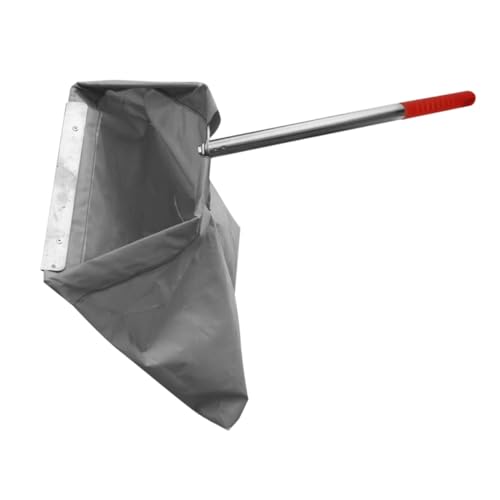GOOHOCHY Large Cloth Dustpan with Long Handle Windproof Outdoor Garbage Holder for Efficient Leaf Collection Durable Reinforced Design for Sanitation Workers