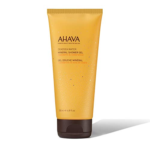 AHAVA Mineral Shower Gel, Mandarin & Cedarwood, 200ml