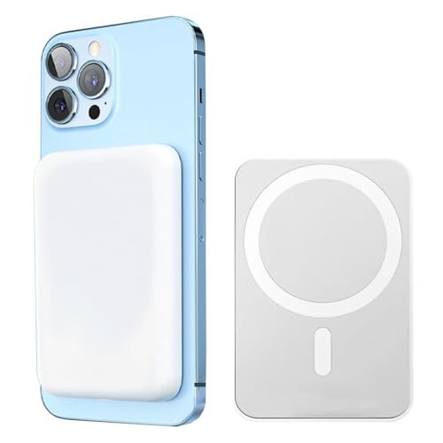 Power Bank para Magsafe, 10000mAh Bateria Externa Inalámbrico, PD USB-C Carga Rapida Cargador, Inalámbrico Power Bank Magnético Compatible con...