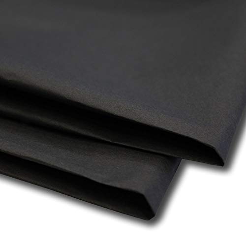 Tissue Paper 50 Sheets Gift Wrap MG and Acid Free 20 x 30 Size Wrapping Decorative Sketch and Cutting Paper for Art Craft - Sabco (Black)