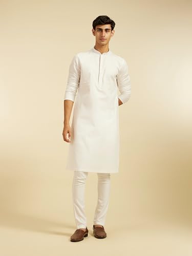 Image of DIWAS BY MANYAVAR Men's Cotton Textured | Stone Work Kurta (1pc)