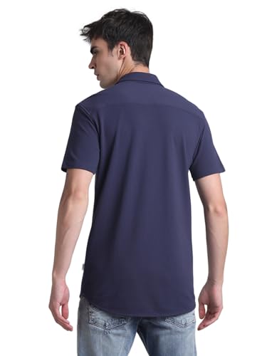 Image of JACK & JONES Men's Cotton Solid Slim Fit Shirt