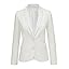 Two Buttons Brilliant White W Striped Lining Two Buttons Brilliant White W Striped Lining