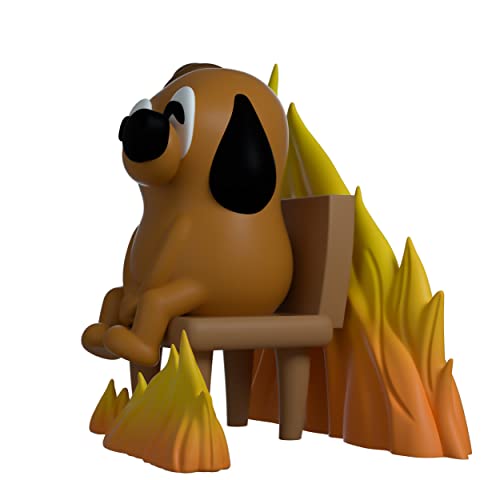 Youtooz This Is Fine Dog - 3.7" Vinyl Figure Based on Funny Internet Meme - Youtooz Meme Collection