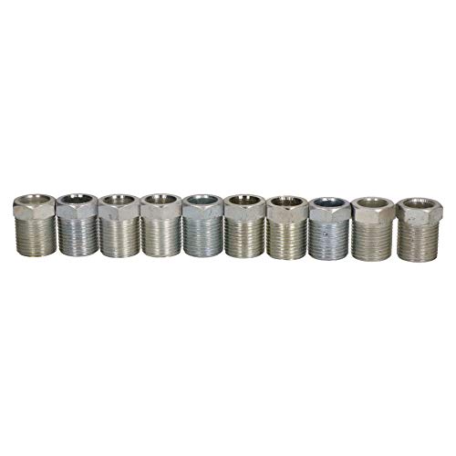 Raccords de tuyau 3/4" x16 UNF mâle acier AB Tools pour tuyaux de frein en 1/2"