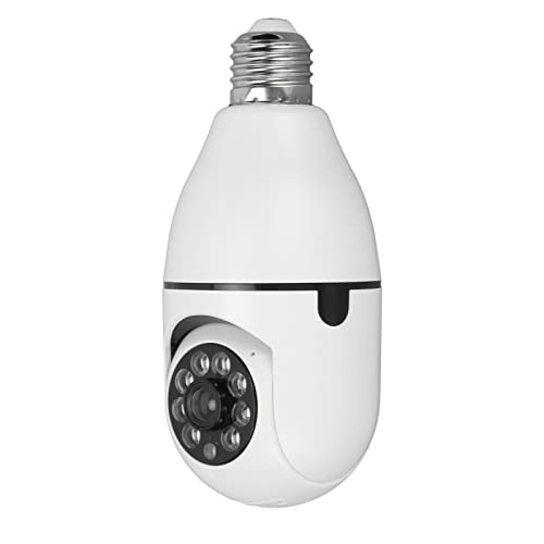 Cámara de Seguridad Inalámbrica, Cámara de Bombilla WiFi de 1080P, Cámara de Vigilancia de Detección de Movimiento de 360 ​​Grados con Visión Nocturna de 2 Vías Cover