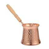 Cafetière à cuisinière - la poignée de la cafetière est raisonnablement conçue, ce qui est confortable à saisir et peut empêcher votre main de se brûler pendant le processus de chauffage, cafetière grecque