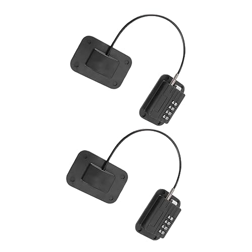 OSALADI 2セットチャイルドロック 冷蔵庫用 ダイヤル式パスワードロック 子供やペットのいたずら防止 貼付けプ 簡単装着 食品庫や冷凍庫対応 窓 戸棚にも適用可能