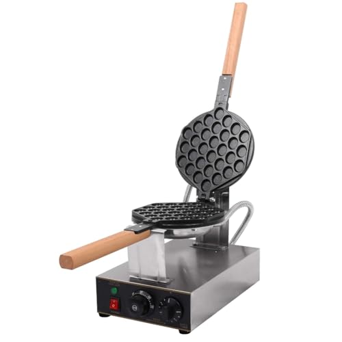 Piastra elettrica per waffle, macchina per waffle antiaderente con controllo intelligente della temperatura, rotazione a 180°, doppia testa, design a tempo, testa singola,Single Head