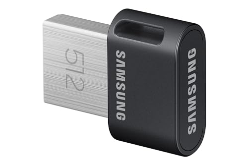 SAMSUNG FIT Plus USB 3.2 Flash Drive, 512GB USB Standard Type-A, Speeds Up to 400MB/s / 110MB/s, Portable Storage Memory Stick, Durable Thumb Drive Backward Compatible with USB 2.0, MUF-512AB/AM