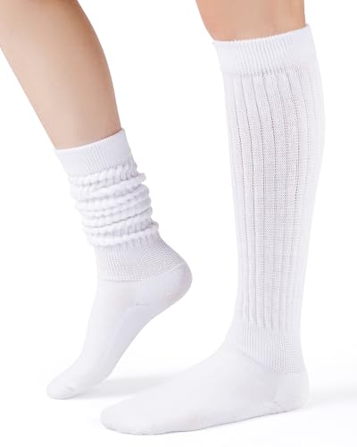Image of HONGTEYA Slouchy Socks Women Knee High Soft Cozy for Boot | Scrunch Leg Warmers, Breathable & Comfortable, Great for Sneakers, Cozy Winter Wear,Gift for Women