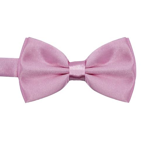 IMAXWAVE laço para homem, laço smoking, laço festa, laço informal para homem, laço juvenil, laço feminino, laço original, laço SMOKING, laço fato, pré-atada, clássica, rosa pálido