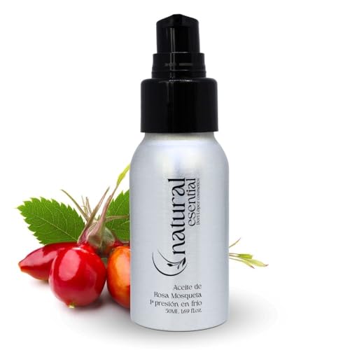 Aceite Esencial de Rosa Mosqueta, 50 ml, 100% Pureza | Aromaterapia | Maderoterapia | Propiedades Regenerantes y Reparadoras | Antienvejecimiento Natural | Mantiene la piel Suave, Flexible y Nutrida.