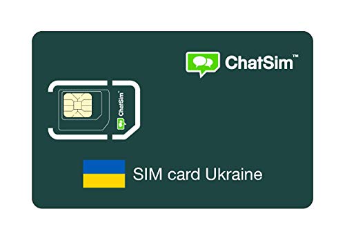 Tarjeta SIM internacional para viajes a UCRANIA y en todo el mundo  ChatSim  cobertura 165 Países, roaming global  red multioperador GSM/2G/3G/4G, sin costes fijos. 1 GB para 30 días