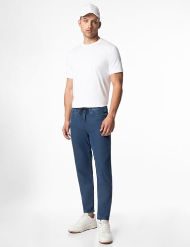 Image of INKD Men's Jogger Jeans - Mid-Rise | Cotton Blend | Stretchable Fabric| Elasticated Waistband | Classic 5 Pocket Styling | Jeans for Men | Men's Bottomwear (Available in Plus Sizes)
