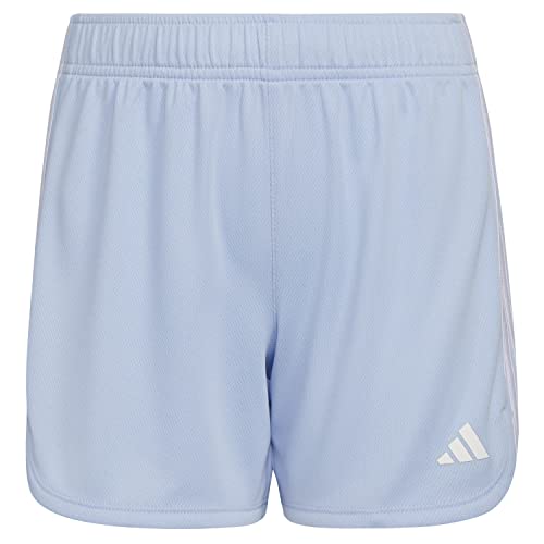 adidas Girls' Big Aeroready 3-Stripe Pacer Mesh Short