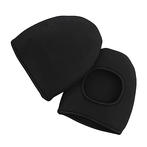 Cubiertas impermeables y cortaviento para zapatillas de ciclismo, 2 piezas, antideslizantes, talla única (negro)