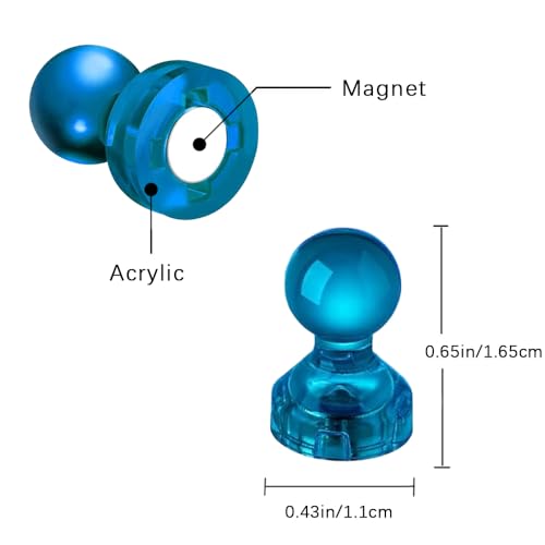 40 imanes decorativos azules para refrigerador miniatura 2
