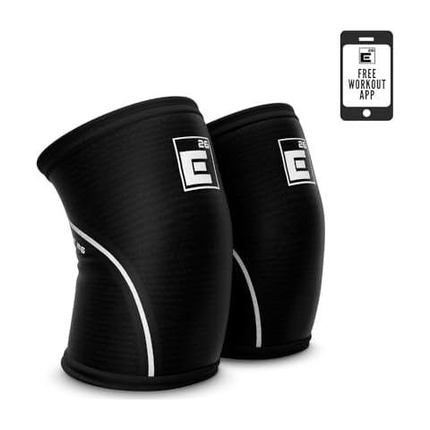 Knee Sleeves for Weightlifting (Sold as a Pair) - 6mm Neoprene for Optimal Compression, Mobility, and Warmth - Perfect for Functional Fitness, Squats, Deadlifts, Olympic Lifting (Large) Cover
