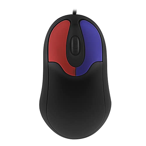 T'nB - Souris Enfant pour Apprentissage, Clics Colorés, Toucher Doux Rubber, Filaire USB-A,...