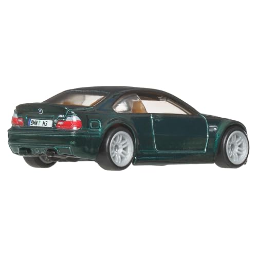 Image of Hot Wheels Premium Car Culture Collectible Toy Car, 1:64 Scale Die-Cast BMW M3 E46, Eurospeed Vehicle with Real Riders Tires | Collectible Toy Car, Eurospeed Vehicle, Real Riders Tires