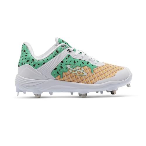 Boombah Viper Women's Metal Cleat - Ice Cream Pitching Toe - Multiple Color Options - Multiple Sizes3