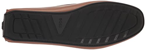 BOSS Men's Smooth Leather Moccasins with Rubber Outer Sole Loafer4