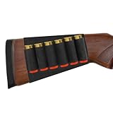 Coolrunner 8 Round Shotgun Shell Holder Buttstock Holder for 12/20 Gauge Ammo Tactical Shotgun Holder for Hunting (Black)