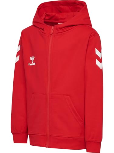 Sweat à Capuche Hummel hmlGO 2.0 Chevron Zip Enfant Rouge 140 cm