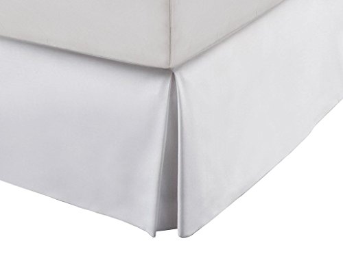SRP Bedding Real 350 Thread Count Split Corner Bed Skirt/Dust Ruffle Twin Extra Long Size Solid Light Grey 12