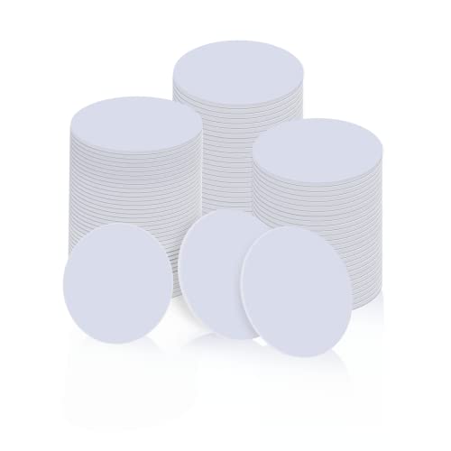 Image of 100 pcs NFC Tags Ntag 215 NFC Cards, White NFC 215 Tag Rewritable NFC Coin Cards Round Compatible with Tagmo Android and NFC Enabled Mobile Phones