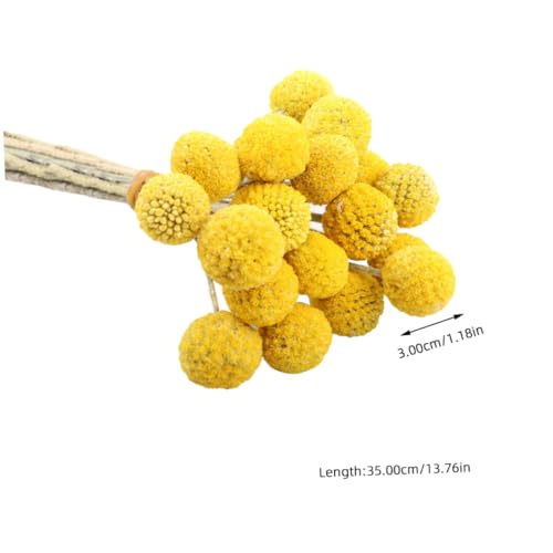Bolsa 30 Bolas Florales Secas Amarillas Holibanna miniatura 2