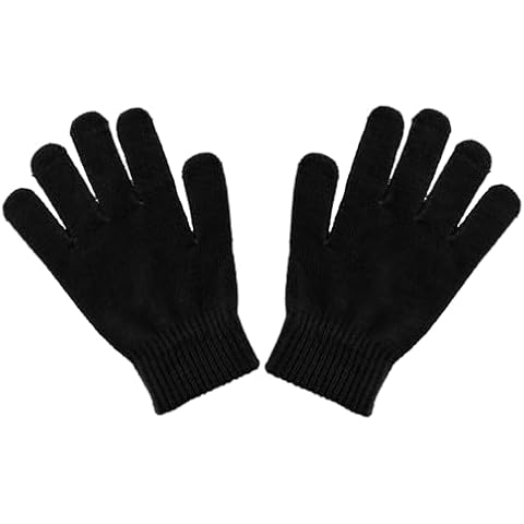 Motique Accessories Ladies Gloves Magic Knit Gloves for Women Solid Colors - Black Cover
