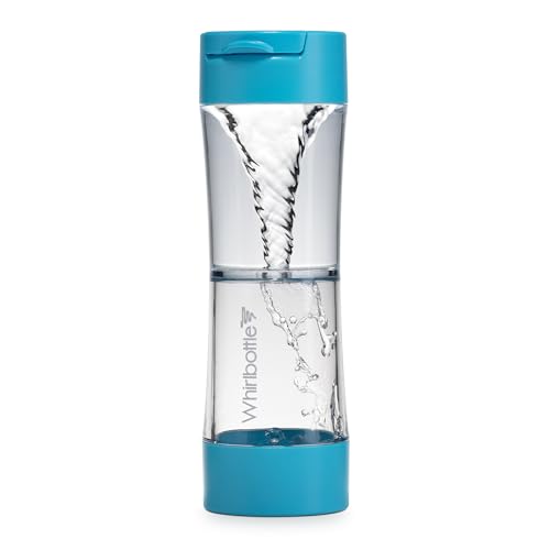 Whirlbottle The World’s First Drink-And-Play Water Bottle | Sensory Fidget Stress ADHD Kids Tweens Teens Vortex Cyclone Tornado In STEM Science Connector Tube Toy | Clear BPA-Free Tritan Plastic 21 oz
