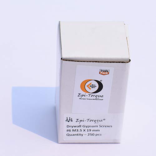Image of Drywall Gypsum Black Screw Sharp Point Size #6 M3.5 X 19mm (Pack of 250 Pcs)