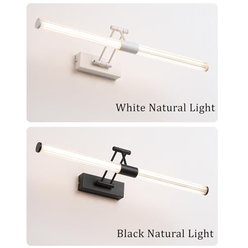 Luz neutra blanco aplique de pared giratorio para evitar sombras en el espejo 3
