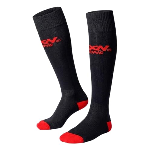 Unisex-Adult Nylon Lifting Regular Socks- Weightlifting Shin Guards, Compression Sock for Cross Training & Weightlift, Red-image-12