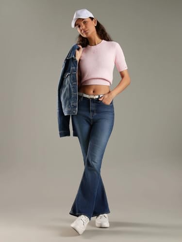 Image of Regular fit Polyester Crew Neck Pullover