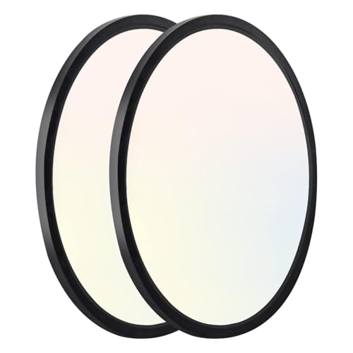 Image of hykolity 9 Inch Selectable CCT LED Round Flat Panel Light,1800LM,2 Pack