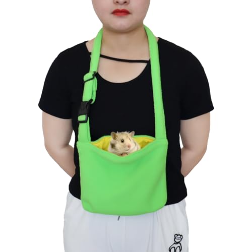 Rat Bonding Pouch Carrier Bag Sling with Adjustable Strap for Gliders Ferret Rat Hedgehog Hamster Small Pets