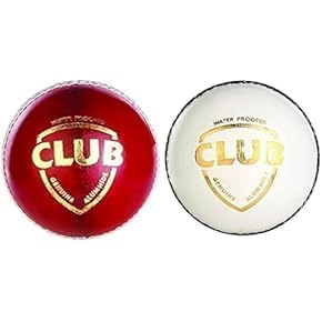 PRIANJAL Sports Club Leather Cricket Ball - Two Piece Club Size Match Practice Ball - Red/White - 156g-image-39