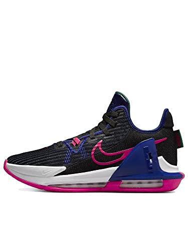 Nike Lebron Witness VI Mens Basketball Trainers CZ4052 Sneakers Shoes (UK 7.5 US 8.5 EU 42, Black Siren red 005)