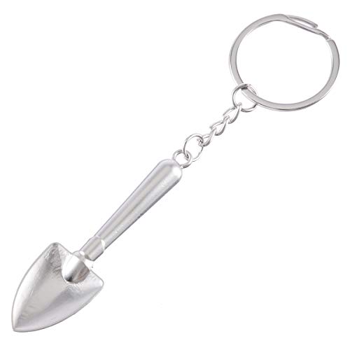 Llavero de pala excavadora mini metálica, obra, Mini pala de construcción para llaves