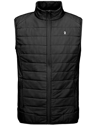 Little Donkey Andy Men’s Lightweight Puffer Vest, Packable Sleeveless Jacket For Hiking Ski Walking Black Xl #TOP1
