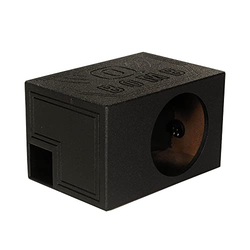 Image of Qpower Single 12 inch Vented Ported Car Subwoofer Sub Box Enclosure, QBOMB12VL - Single Cab Bass Woofer Speaker Box System for Vehicle or Truck Audio