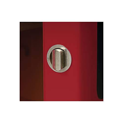 Image of Justrite 40 Gallon Self Close Paint and Ink Safety Cabinet, 18 Gauge Steel, 3 Shelves, 43 inch x 44 inch x 18 inch, 2 Door Combustibles Cabinet, Made in The USA, Red, 893031