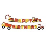 MUSISALY Happy Birthday Banner Bagger Hängebanner Geburtstagsparty Deko Papier Geruchsneutral für Innen Außen Partydekoration
