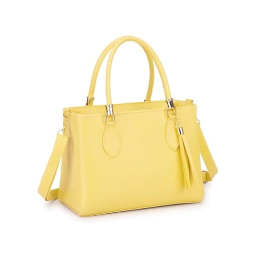 Bolsa feminina Media Ombro e Mão Tote (Amarelo)